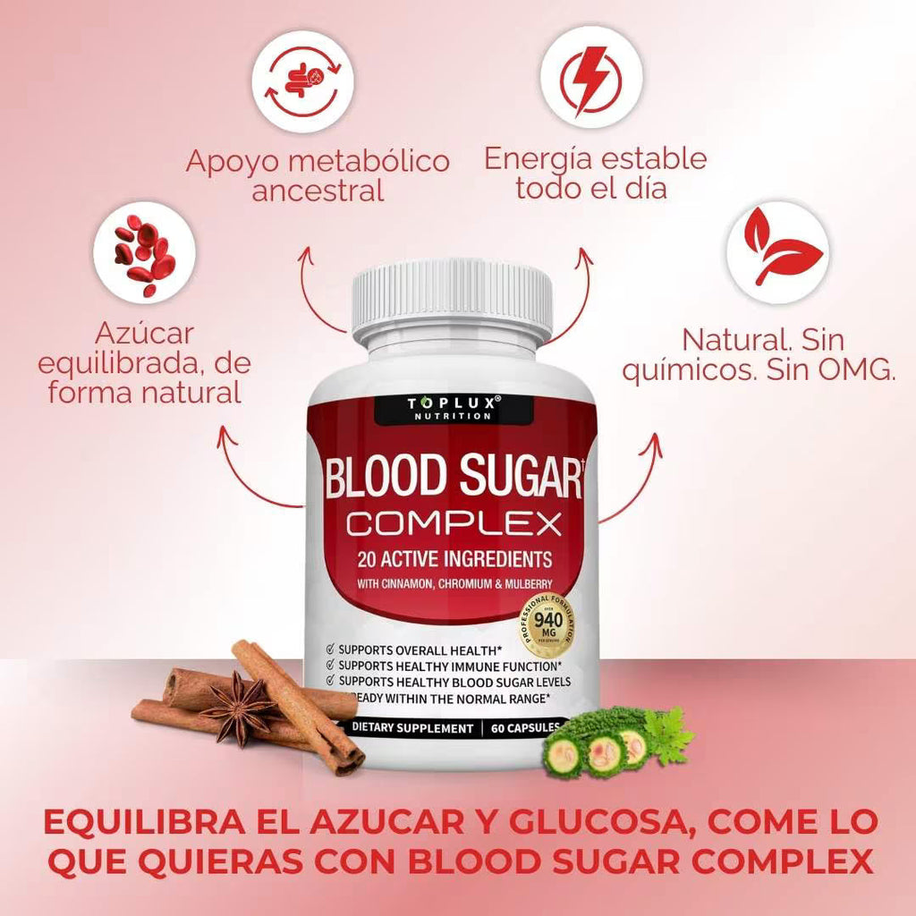 BloodSugar™ Complex l  Estabiliza el azúcar en sangre + ENVÍO GRATIS