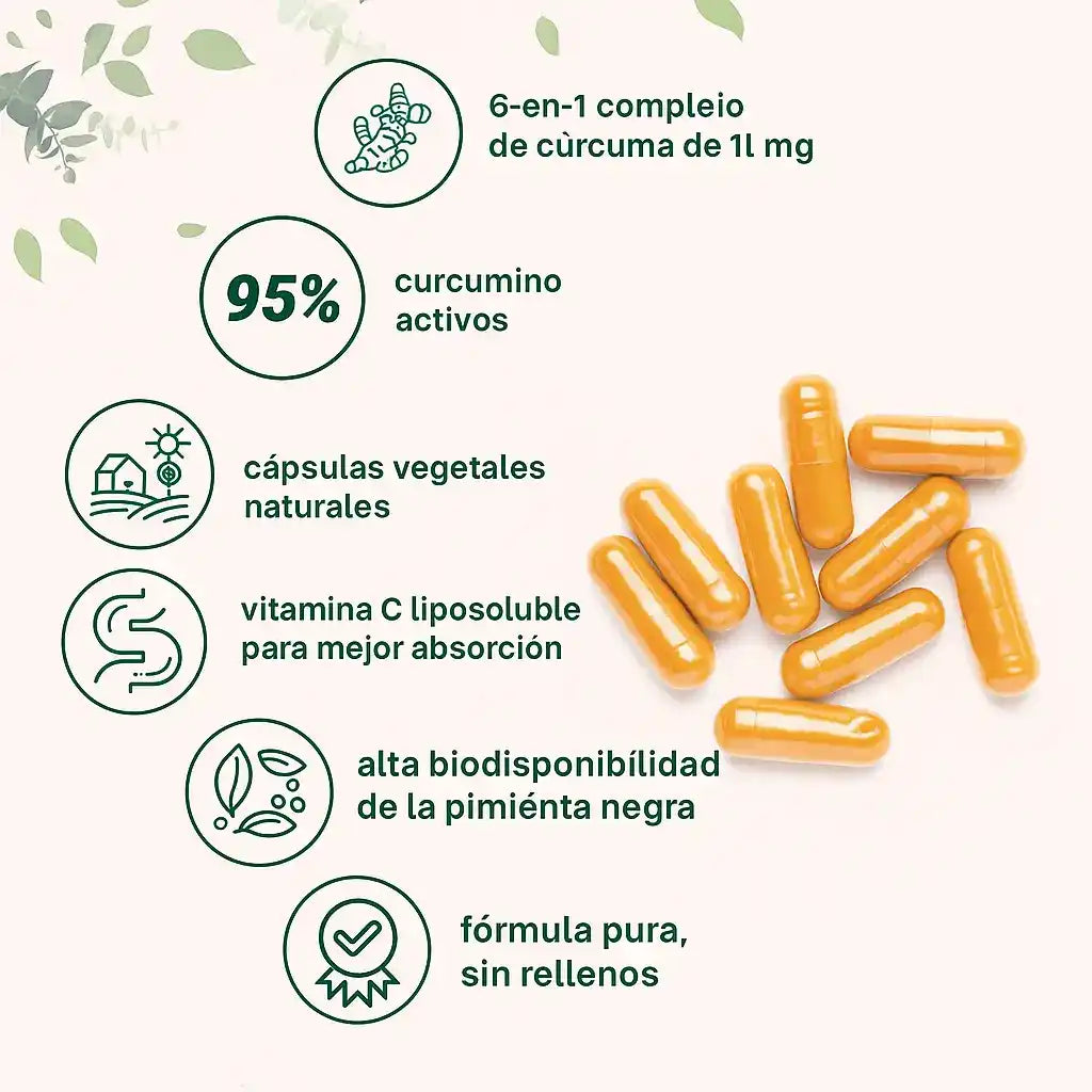Turmeric Curcumin 95%: dile adios a los dolores Q220 + ENVIO GRATIS SUPER OFERTA COMPRA 2 Y TE MANDAMOS UN TERCERO DE REGALO FORMATO 60 CAP