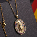 Collar Virgen María bañado en Oro de 18k | Original