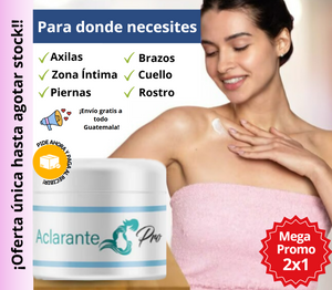 🔥 Oferta exclusiva: 2 Cremas Aclarantes a Q169 con envío gratis